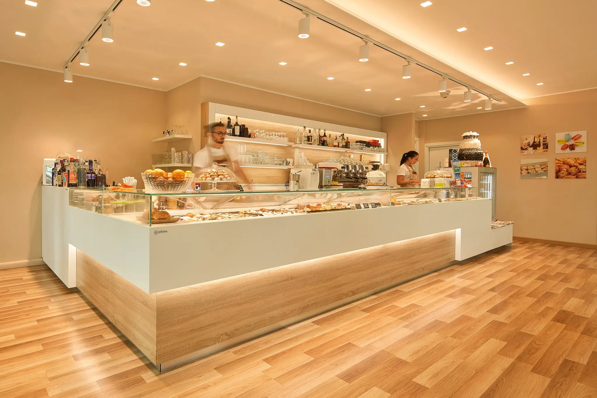 Vitrina mostrador pastelería